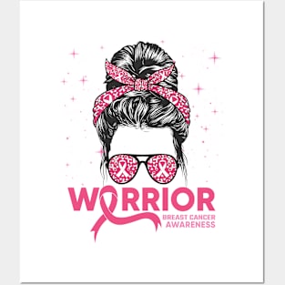 Breast Cancer Warrior Pink Ribbon Breast Cancer Awareness Posters and Art